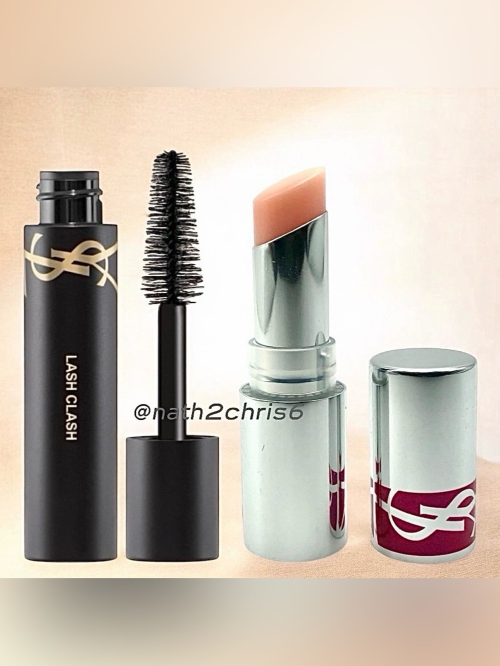 YSL Lash Clash Extreme Volume Mascara Black & Loveshine Candy Glaze Lip Gloss.